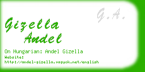 gizella andel business card